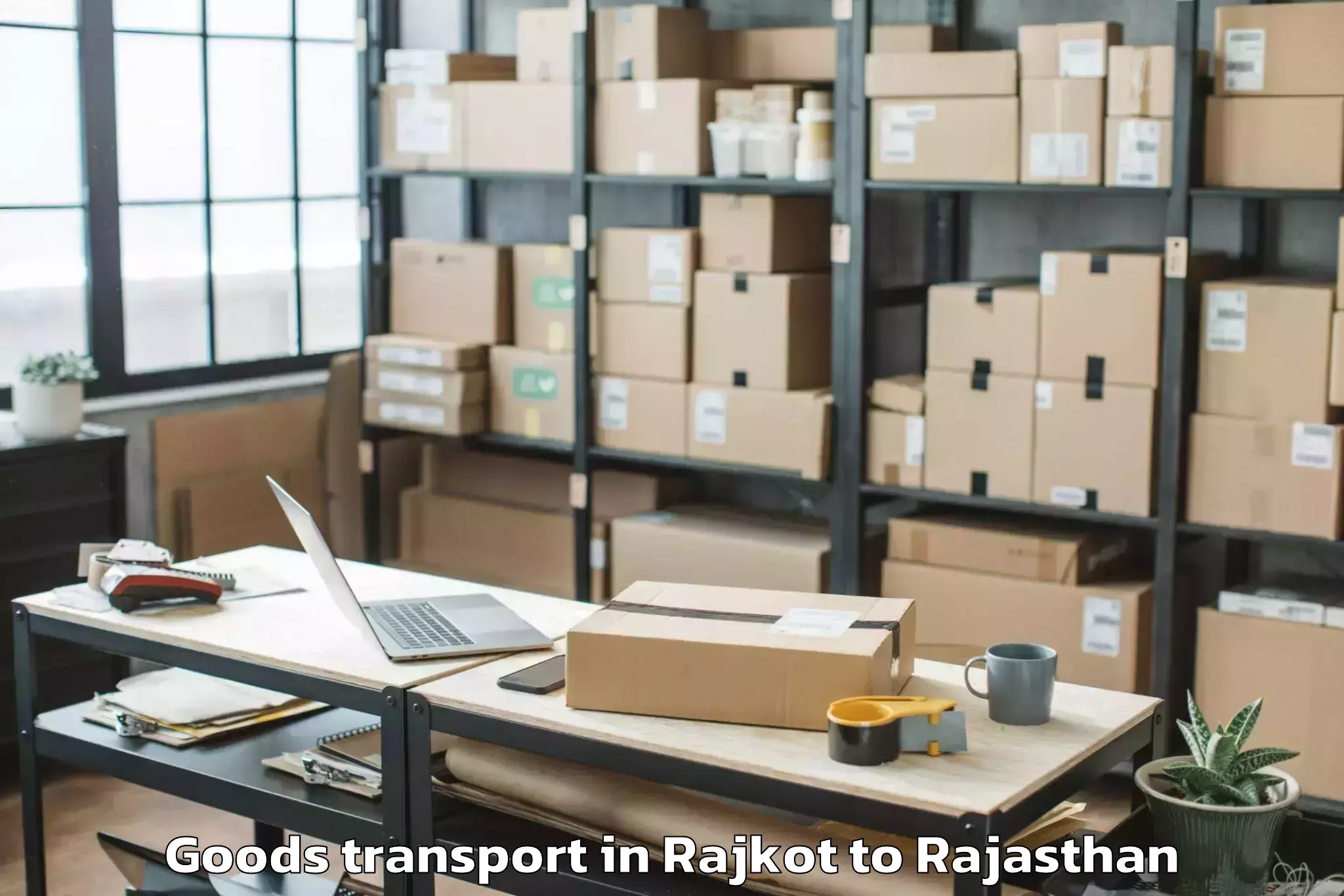 Expert Rajkot to Gogunda Goods Transport